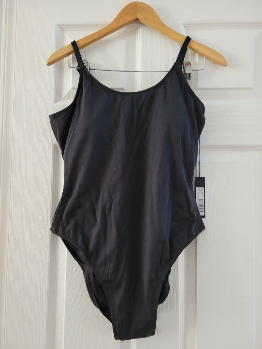 TA3 Womens Black Bathing Suit size 2XL Long Tic Tok Swim New Corset Cinch